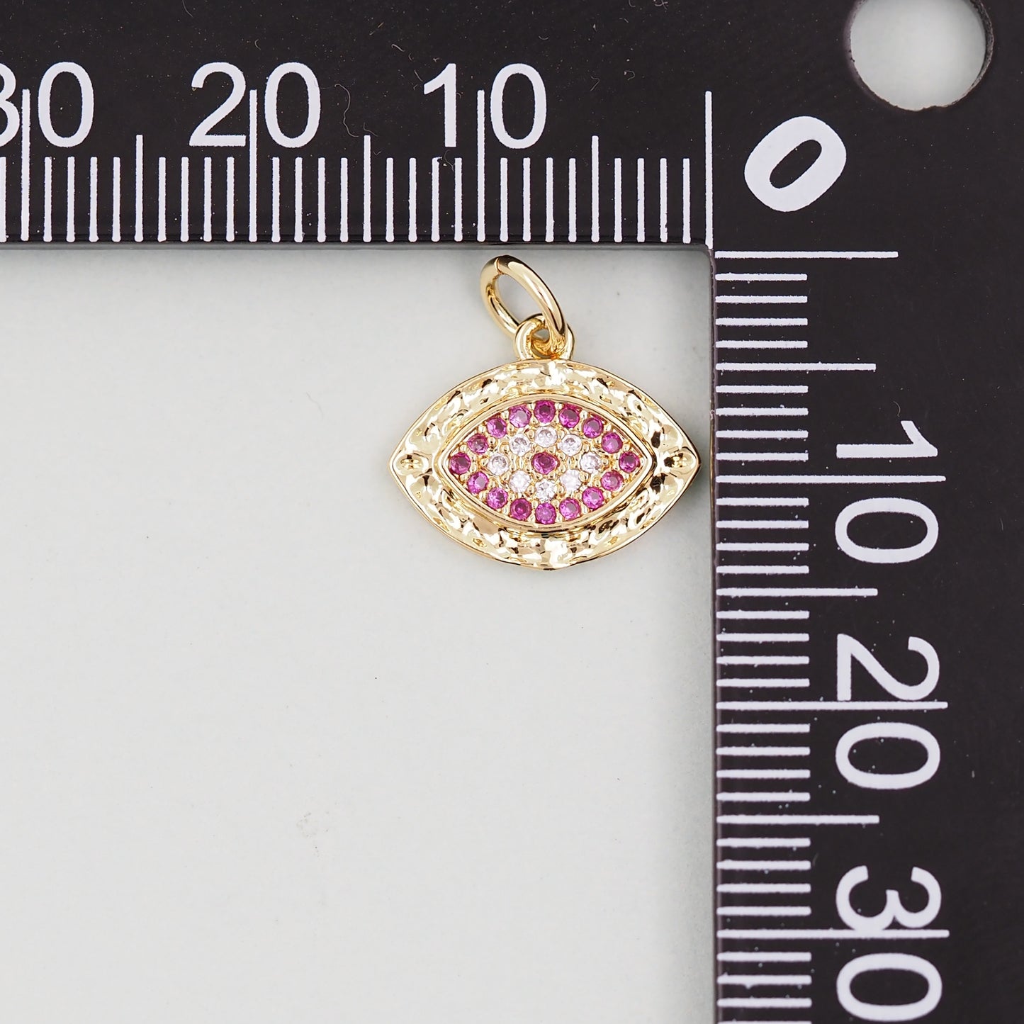 Gold Evil Eye Charms,18K Gold Filled Evil Eye Pendant,Evil Eye Charm Bracelet Necklace for DIY Jewelry Making Supply