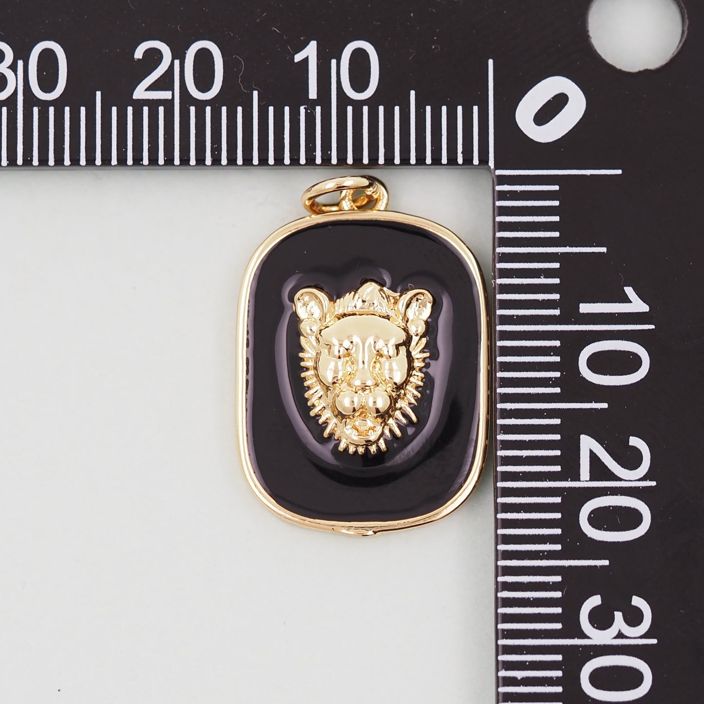 Gold Lion Charms,18K Gold Filled Lion Pendant,Animal Charm Bracelet Necklace for DIY Jewelry Making Supply