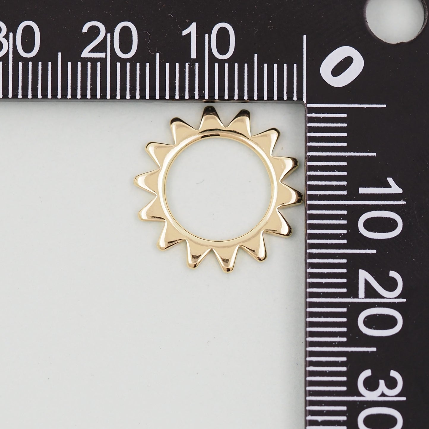 Gold Sun Charms,18K Gold Filled Sun Pendant,Celestial Charm Bracelet Necklace for DIY Jewelry Making Supply