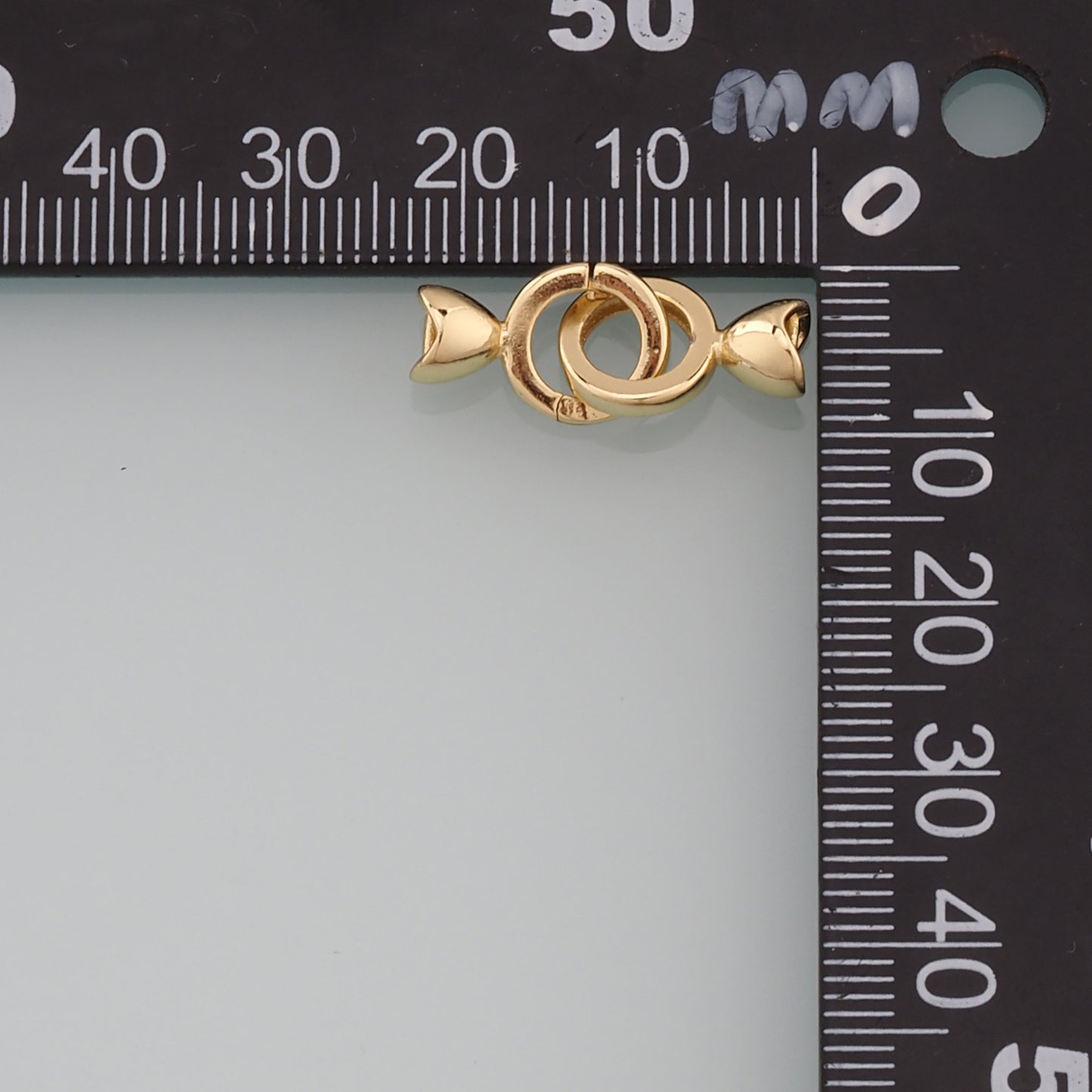18K Gold Filled Round Carabiner Clasp,Carabiner Lock Connector,Spring Push Gate for DIY Jewelry Clasp Finding Necklace Bracelet