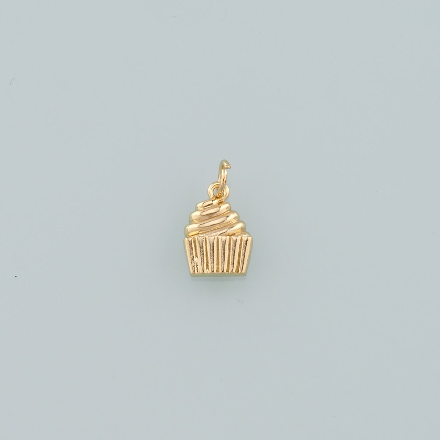 Gold Dessert Charms,18K Gold Filled Cake Pendant,Cake Charm Bracelet Necklace for DIY Jewelry Making Supply