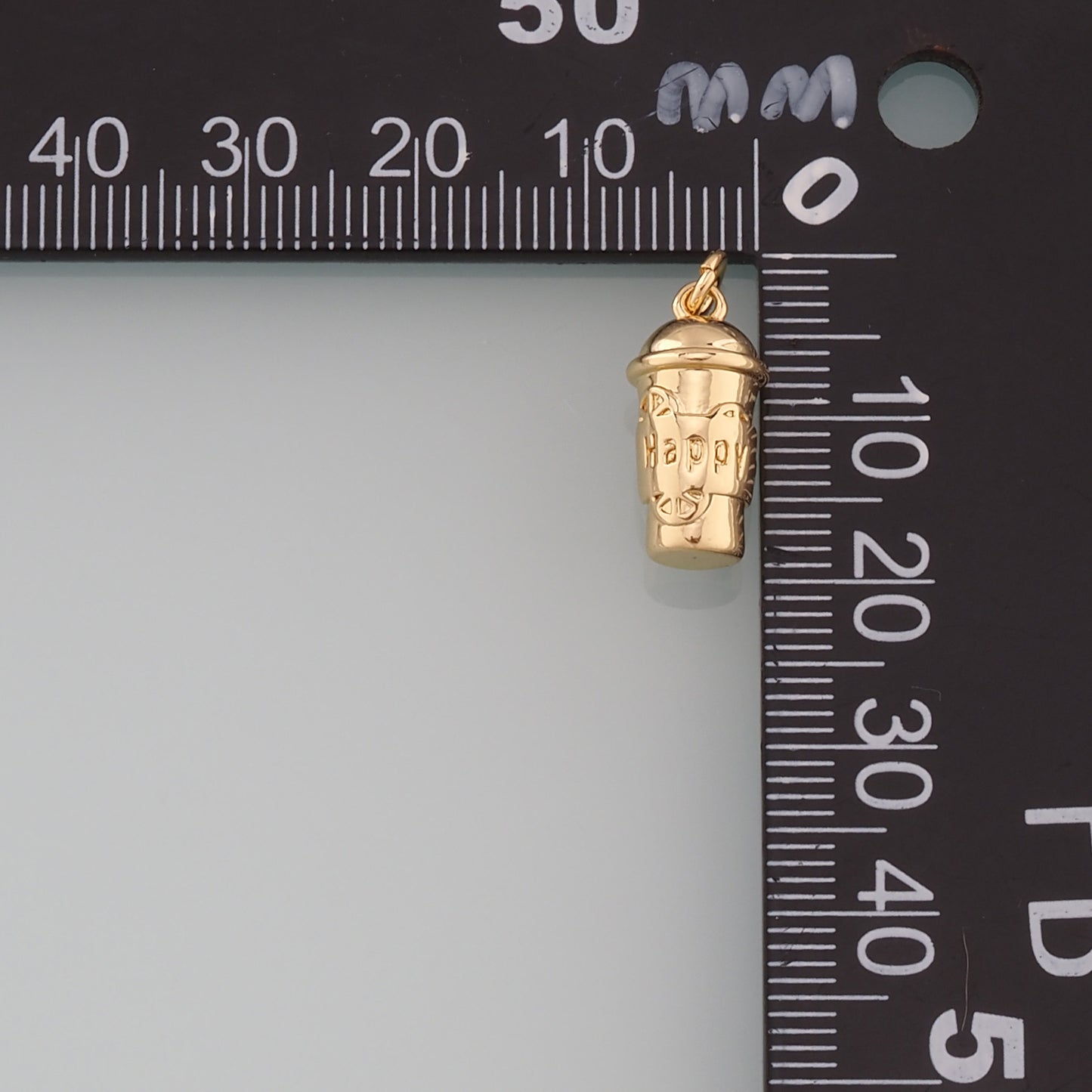 Gold Cup Charms,18K Gold Filled Coffee Cup Pendant,Cup Charm Bracelet Necklace for DIY Jewelry Making Supply