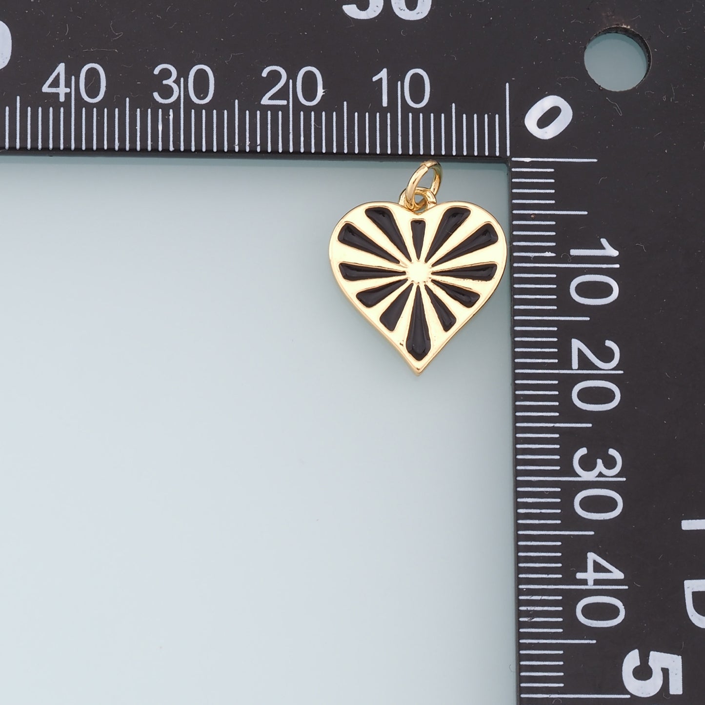 Gold Heart Charms,18K Gold Filled Enamel Heart Pendant,Heart Charm Bracelet Necklace for DIY Jewelry Making Supply