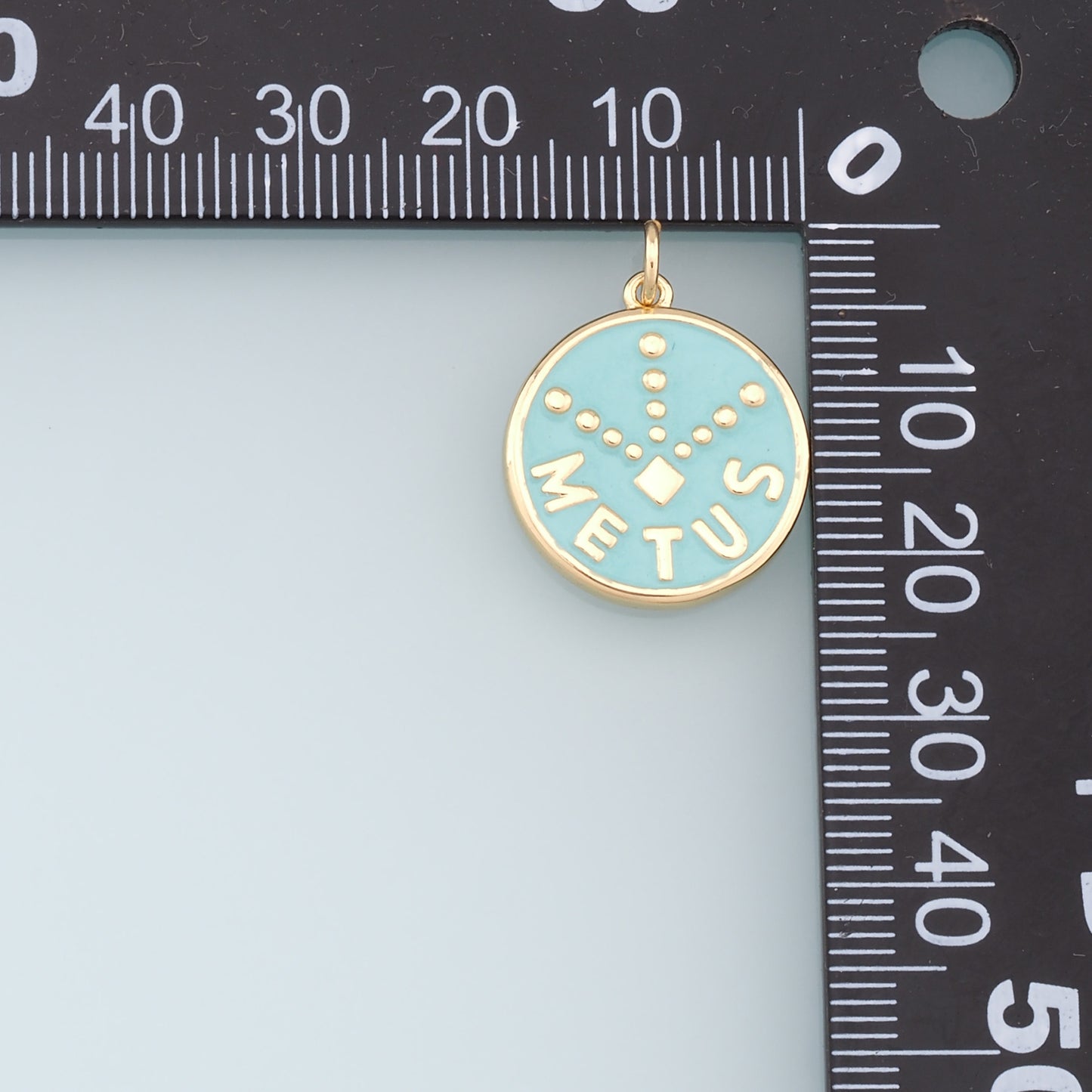 Gold Enamel Charms,18K Gold Filled Enamel Pendant Charm Bracelet Necklace for DIY Jewelry Making Supply