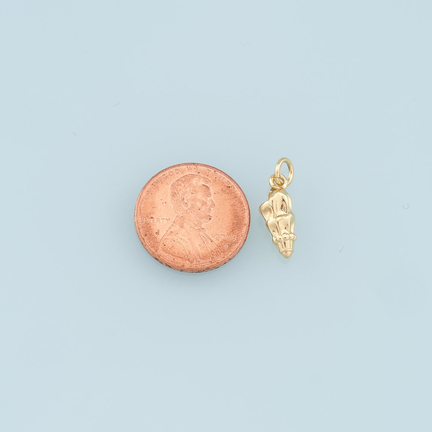 Gold Conch Charms,18K Gold Filled Conch Shell Pendant,Silver Conch Shell Charm Bracelet Necklace for DIY Jewelry Making Supply