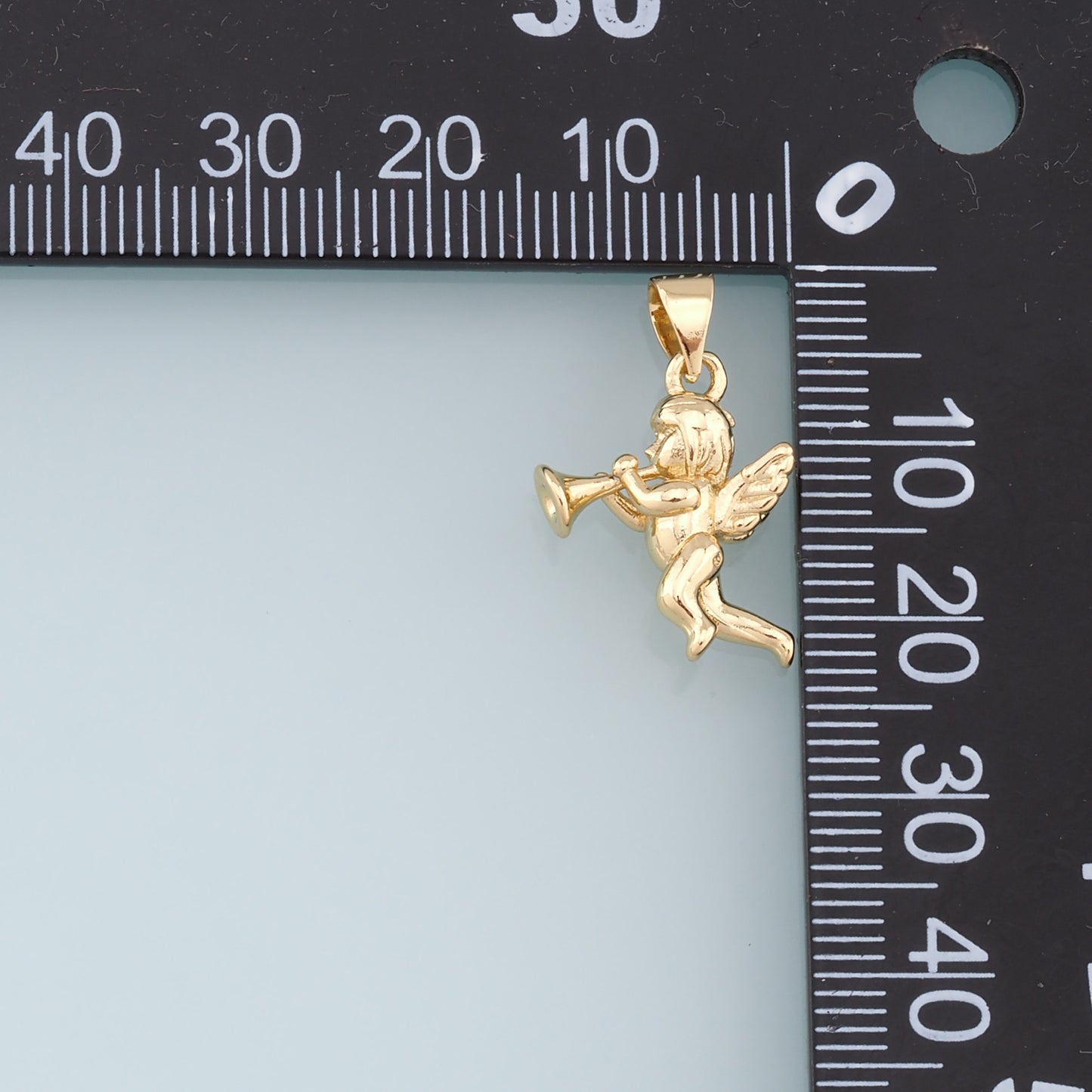 Gold Angel Charms,18K Gold Filled Angel Pendant,Angel Charm Bracelet Necklace for DIY Jewelry Making Supply