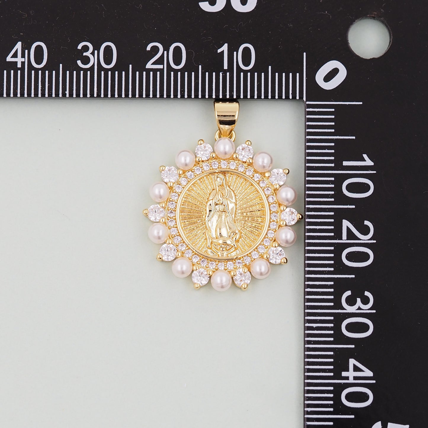 Gold virgin mary Charms,18K Gold Filled virgin mary Pendant,virgin mary Charm Bracelet Necklace for DIY Jewelry Making Supply