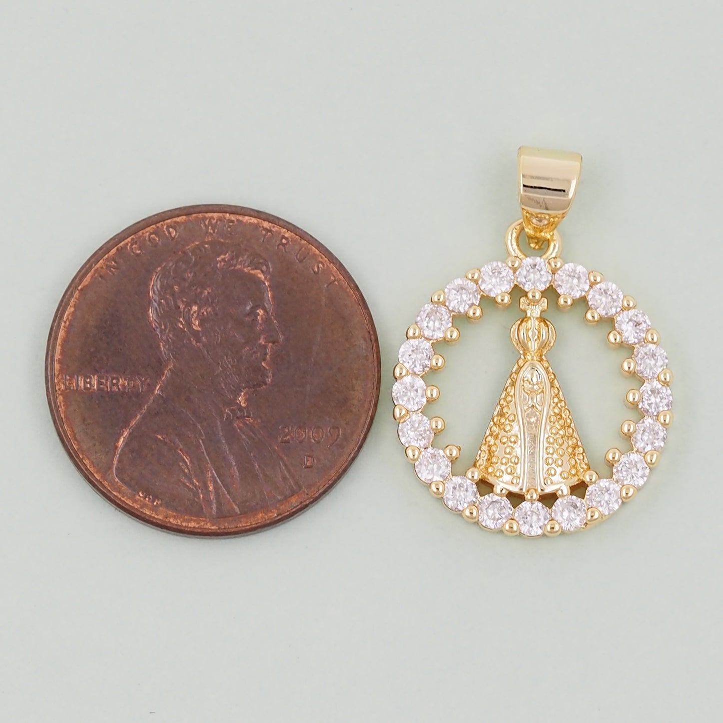 Gold virgin mary Charms,18K Gold Filled virgin mary Pendant,virgin mary Charm Bracelet Necklace for DIY Jewelry Making Supply