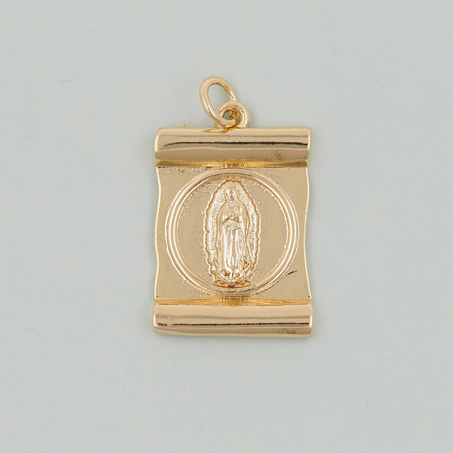 Gold virgin mary Charms,18K Gold Filled virgin mary Pendant,virgin mary Charm Bracelet Necklace for DIY Jewelry Making Supply