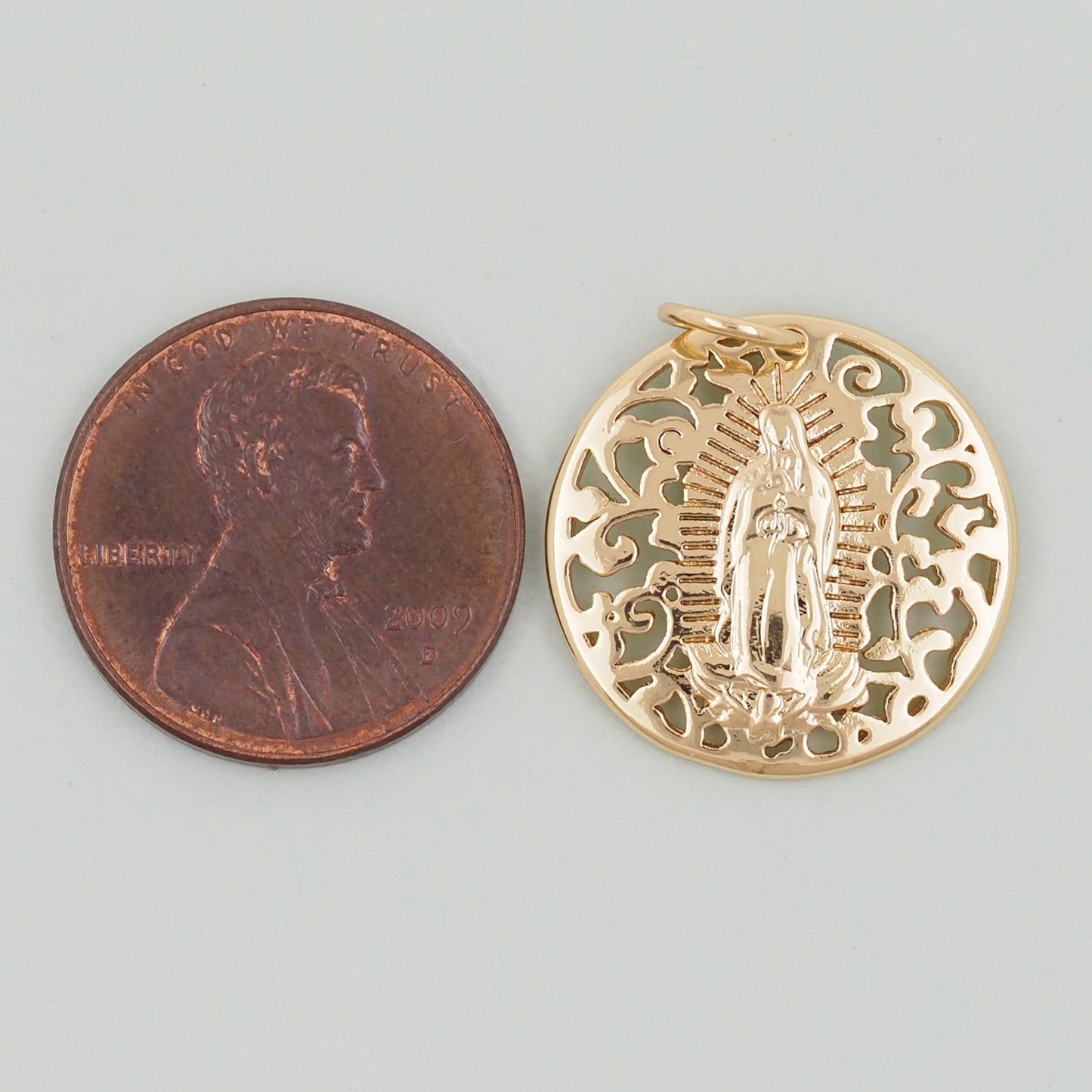 Gold virgin mary Charms,18K Gold Filled virgin mary Pendant,virgin mary Charm Bracelet Necklace for DIY Jewelry Making Supply