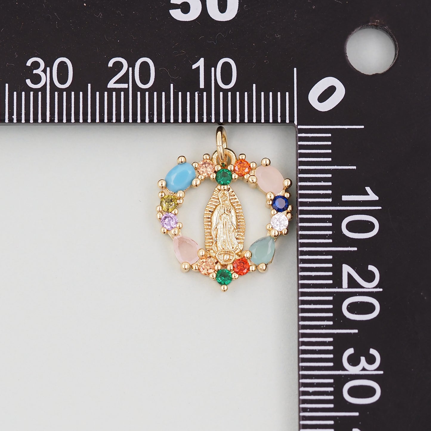 Gold virgin mary Charms,18K Gold Filled virgin mary Pendant,virgin mary Charm Bracelet Necklace for DIY Jewelry Making Supply