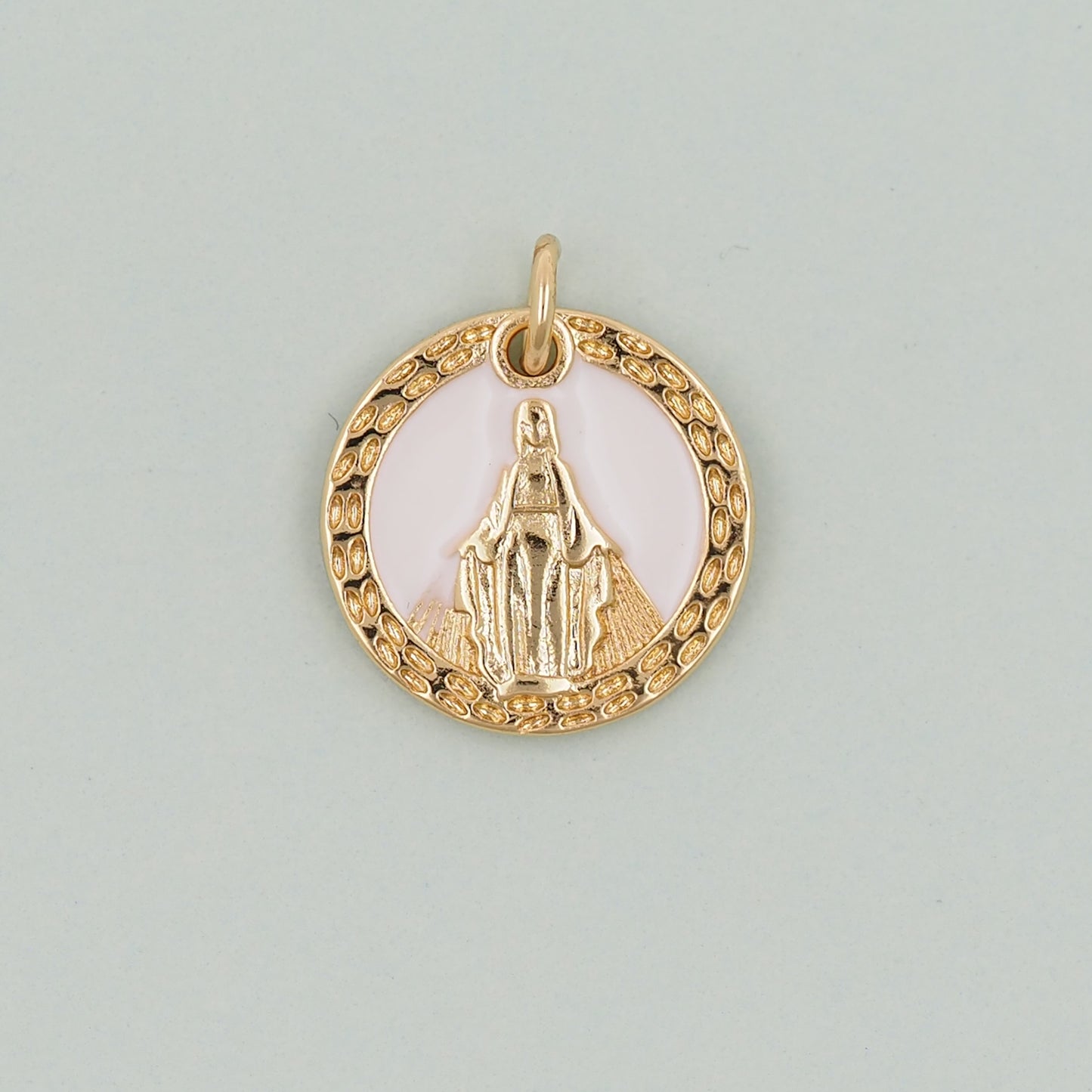 Gold virgin mary Charms,18K Gold Filled virgin mary Pendant,virgin mary Charm Bracelet Necklace for DIY Jewelry Making Supply