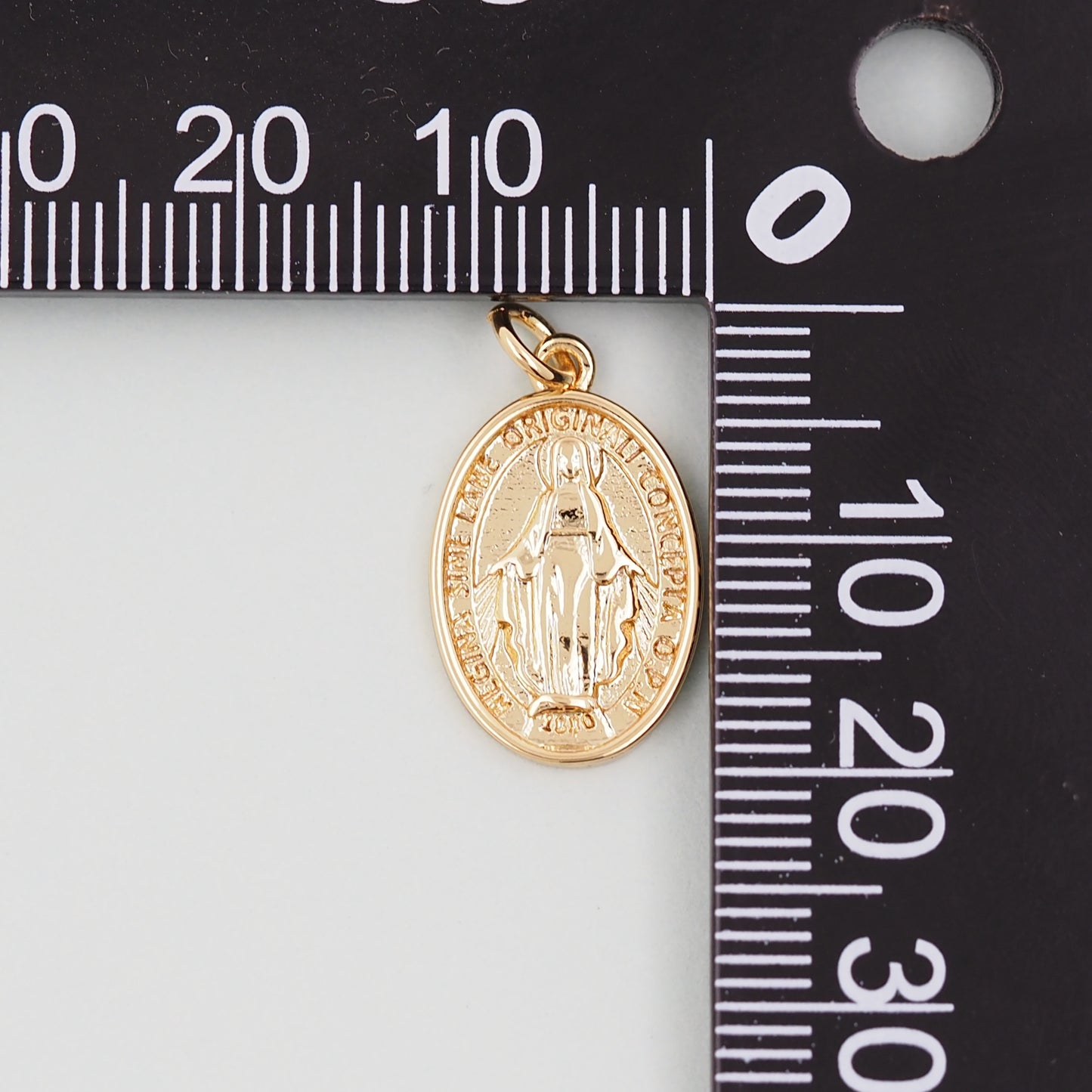 Gold Our Lady of Guadalupe Charms,18K Gold Filled virgin mary Pendant,virgin mary Charm Bracelet Necklace for DIY Jewelry Making Supply