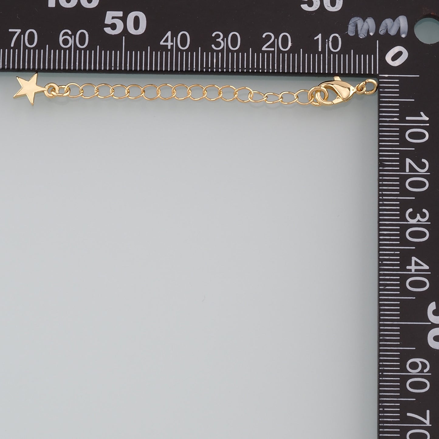 18K Gold Filled Star Chain Extender for Necklace Bracelet Supply Component Findings Extenders Lobster Claw Clasps with Gold Extender Chain