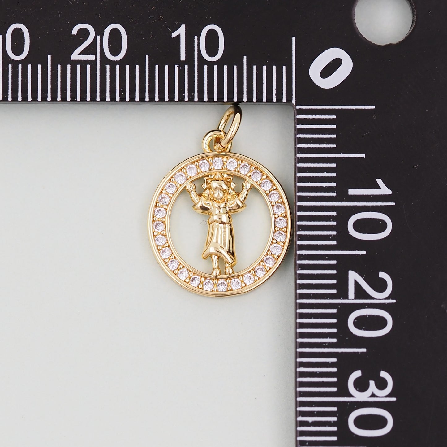 Gold religion Charms,18K Gold Filled religion Pendant,holy Charm Bracelet Necklace for DIY Jewelry Making Supply