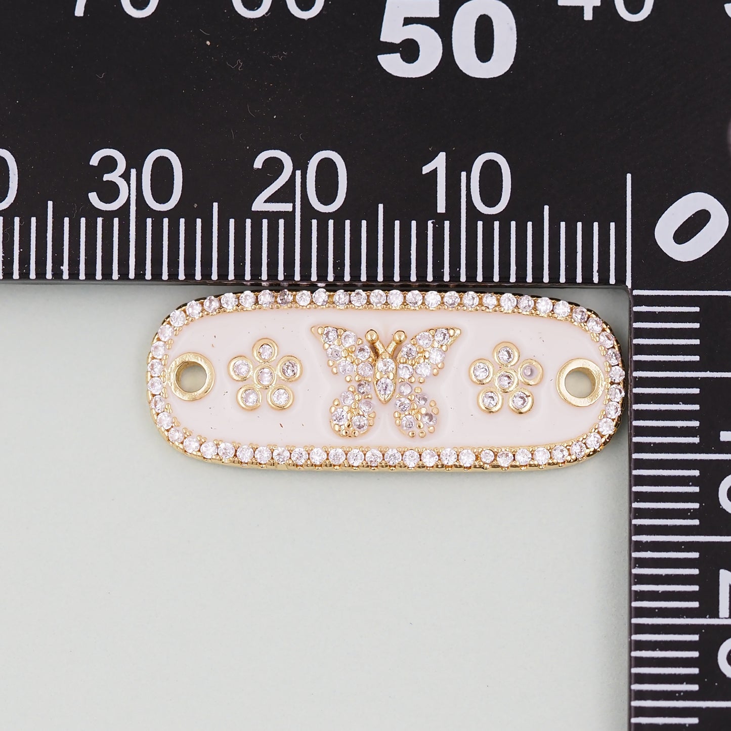 Gold Butterfly Connector Charms,18K Gold Filled Butterfly Pendant,insect Charm Bracelet Necklace for DIY Jewelry Making Supply