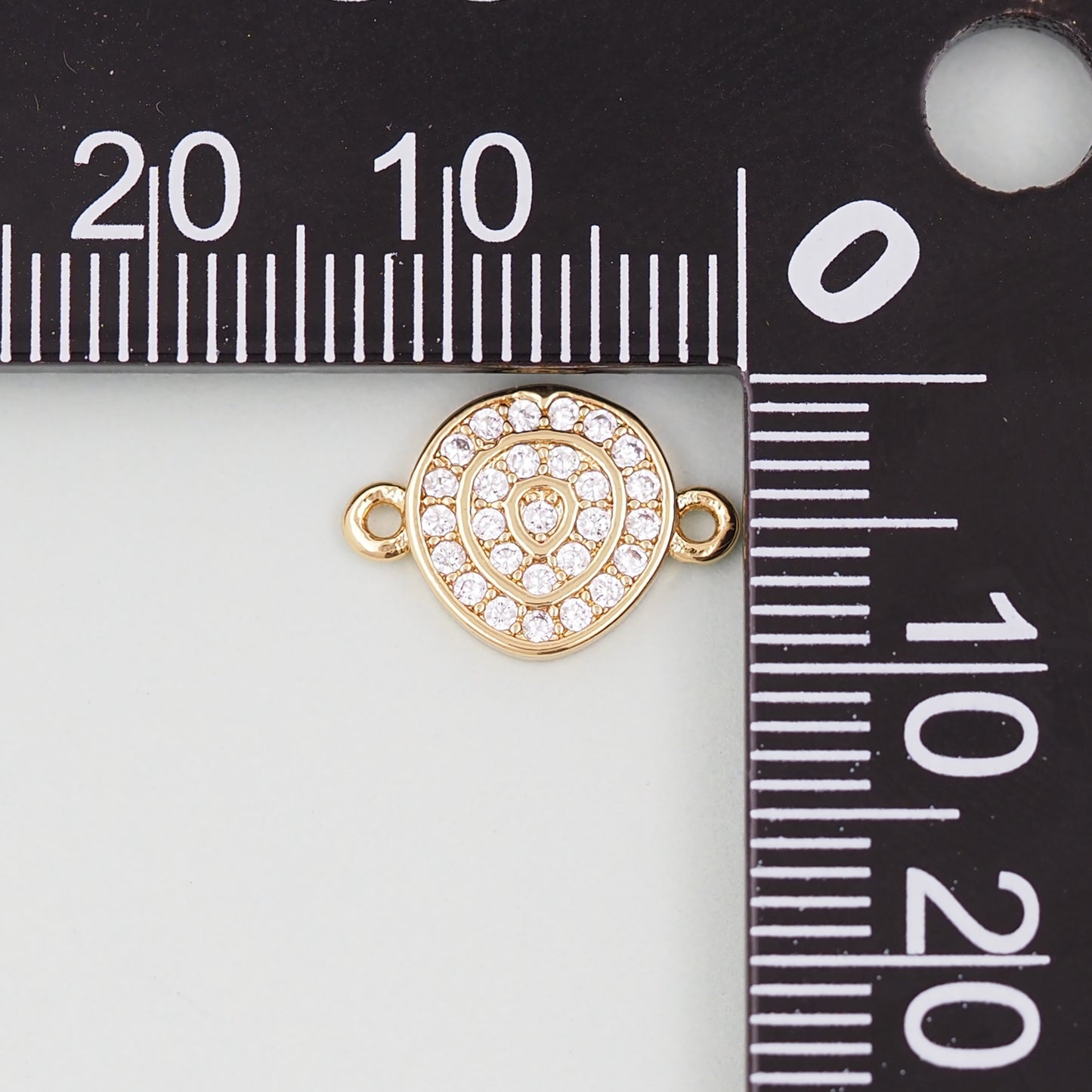 Gold Round Connector Charms,18K Gold Filled Round Pendant,Round Charm Bracelet Necklace for DIY Jewelry Making Supply