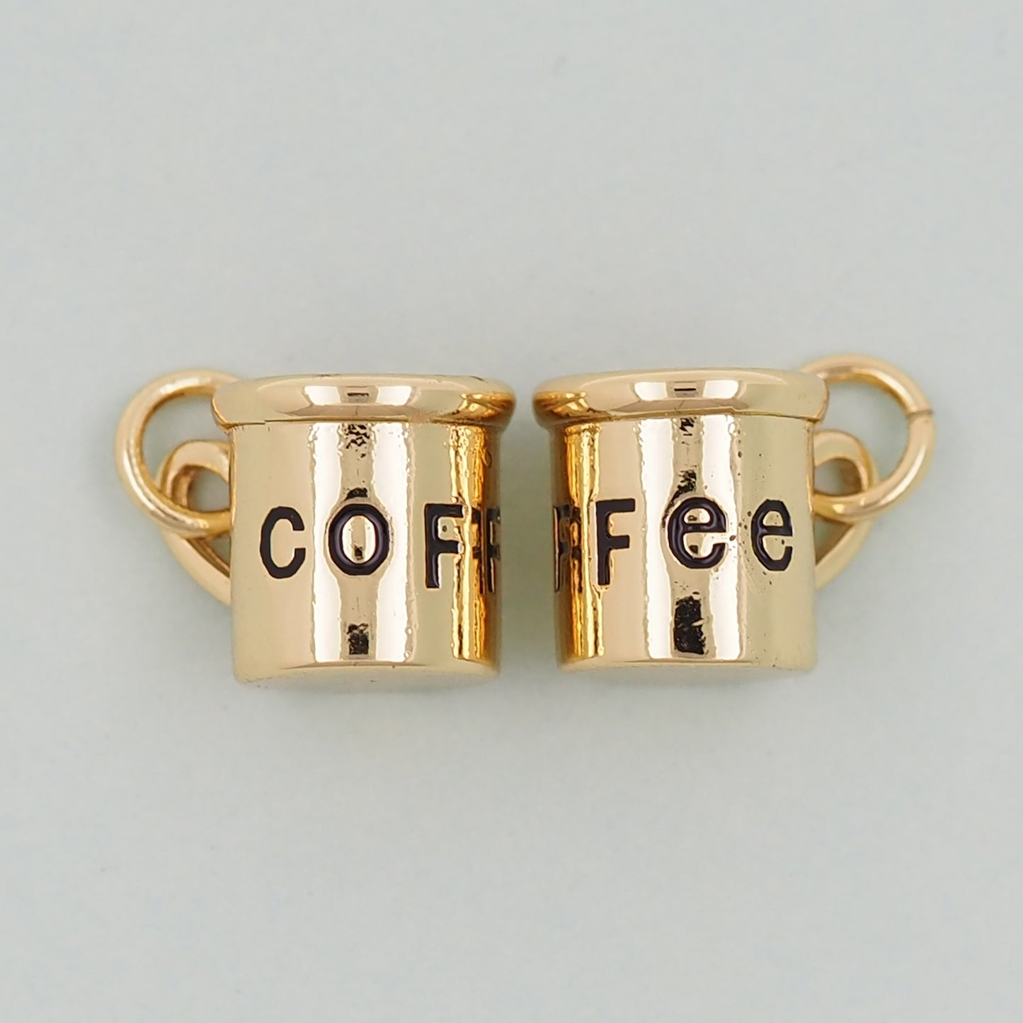 Gold cup Charms,18K Gold Filled cup Pendant,cup Charm Bracelet Necklace for DIY Jewelry Making Supply