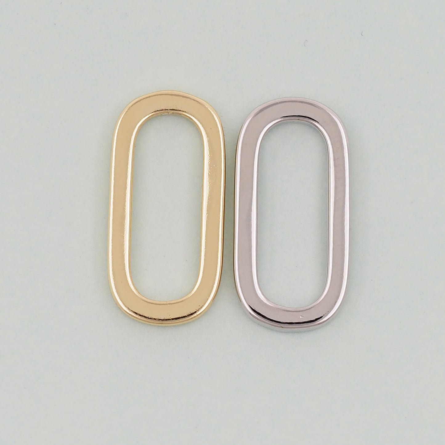 Gold rectangle Charms,18K Gold Filled Oval Pendant,rectangle Charm Bracelet Necklace for DIY Jewelry Making Supply