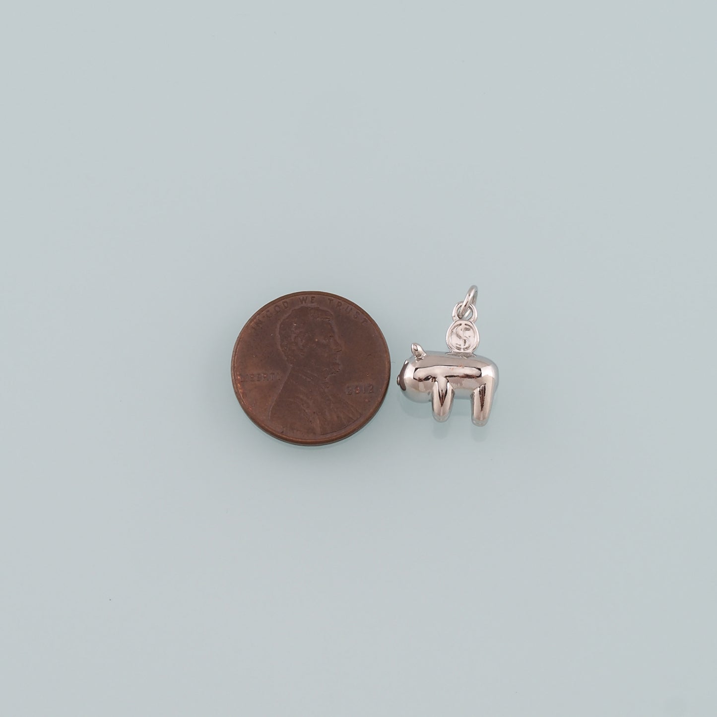 Gold Animal Charms,18K Gold Filled Pig Pendant,Pig Charm Bracelet Necklace for DIY Jewelry Making Supply