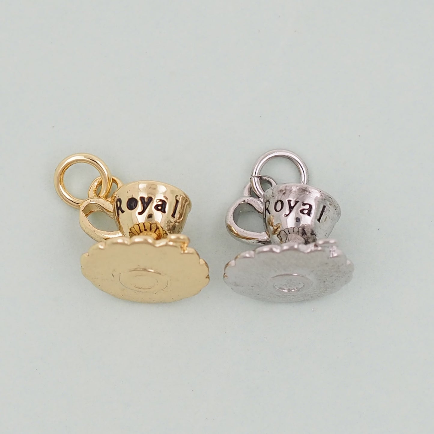 Gold cup Charms,18K Gold Filled cup Pendant,cup Charm Bracelet Necklace for DIY Jewelry Making Supply