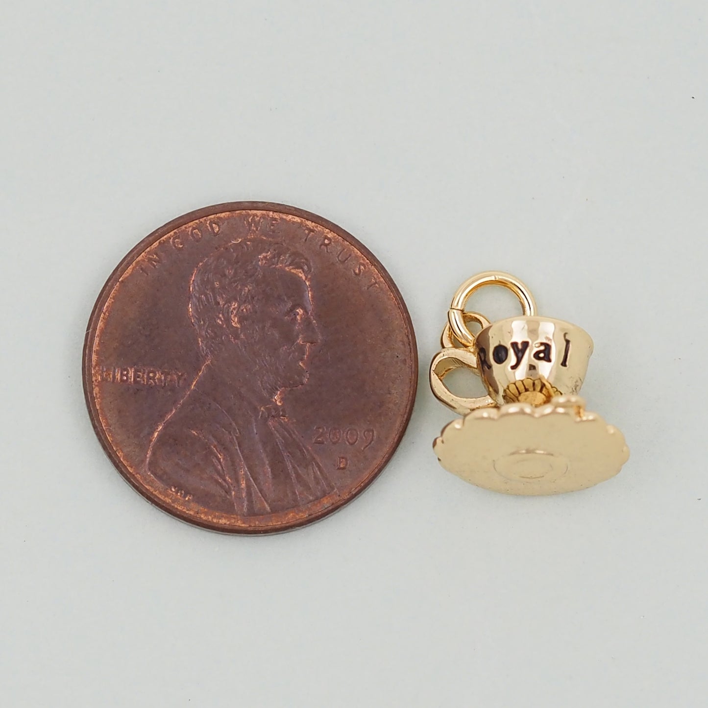Gold cup Charms,18K Gold Filled cup Pendant,cup Charm Bracelet Necklace for DIY Jewelry Making Supply
