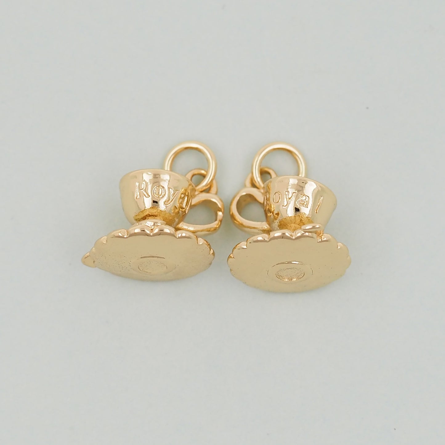Gold cup Charms,18K Gold Filled cup Pendant,cup Charm Bracelet Necklace for DIY Jewelry Making Supply