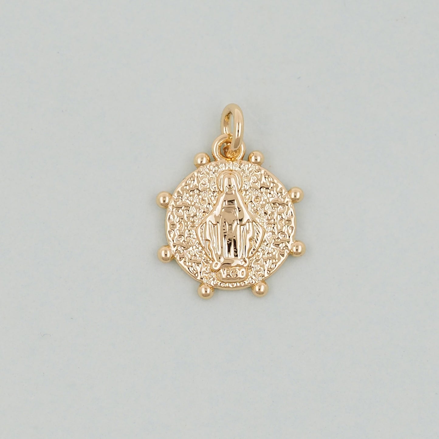 Gold Our Lady of Guadalupe Charms,18K Gold Filled virgin mary Pendant Charm Bracelet Necklace for DIY Jewelry Making Supply