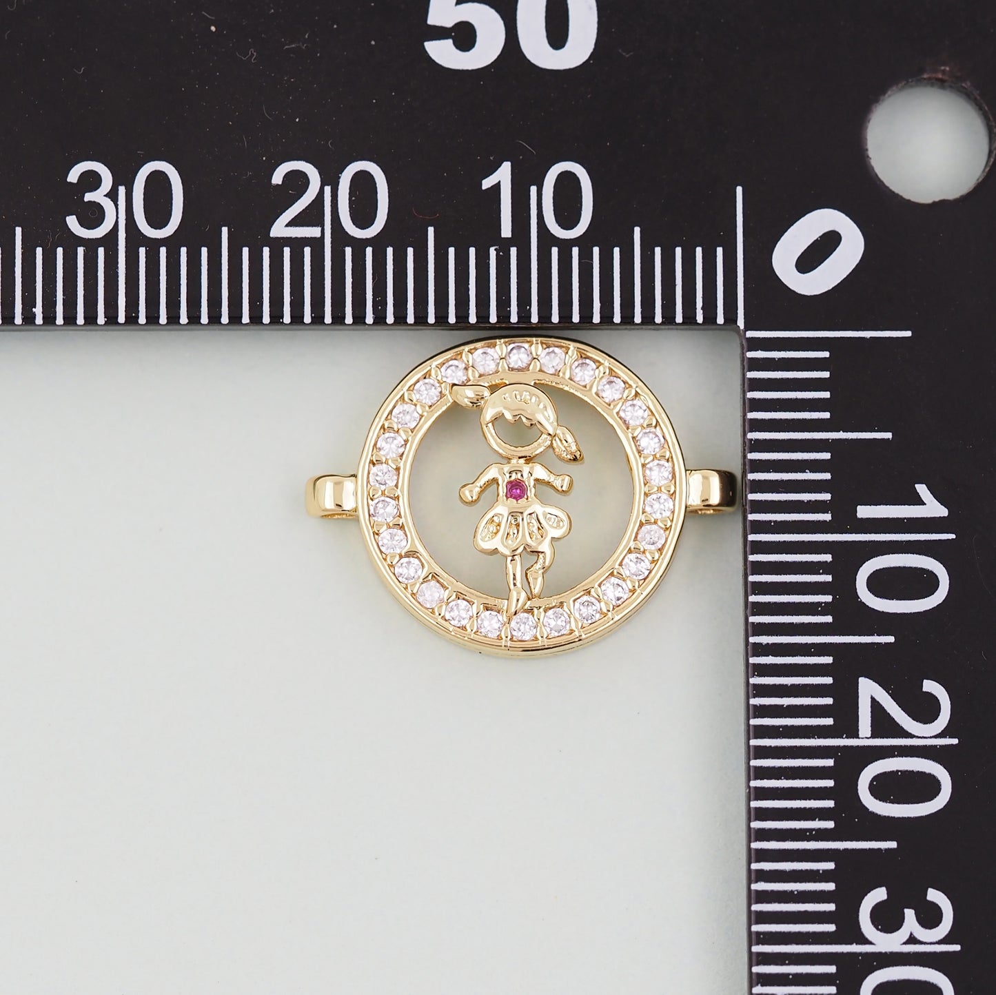 18K Gold Filled Boy Girl Pendant,Boy Girl Charm Bracelet Necklace for DIY Jewelry Making Supply