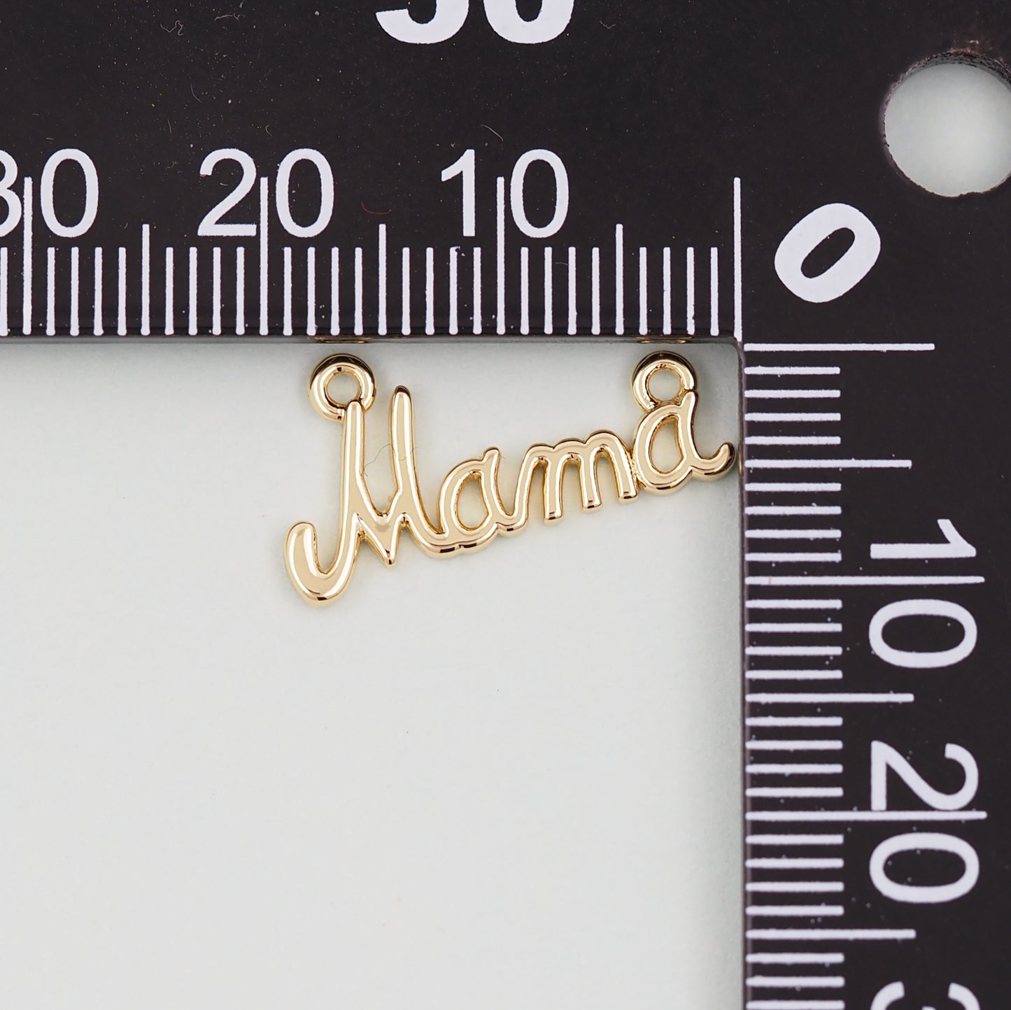 Gold Mama Charms,18K Gold Filled Mama Pendant,Mama Charm Bracelet Necklace for DIY Jewelry Making Supply