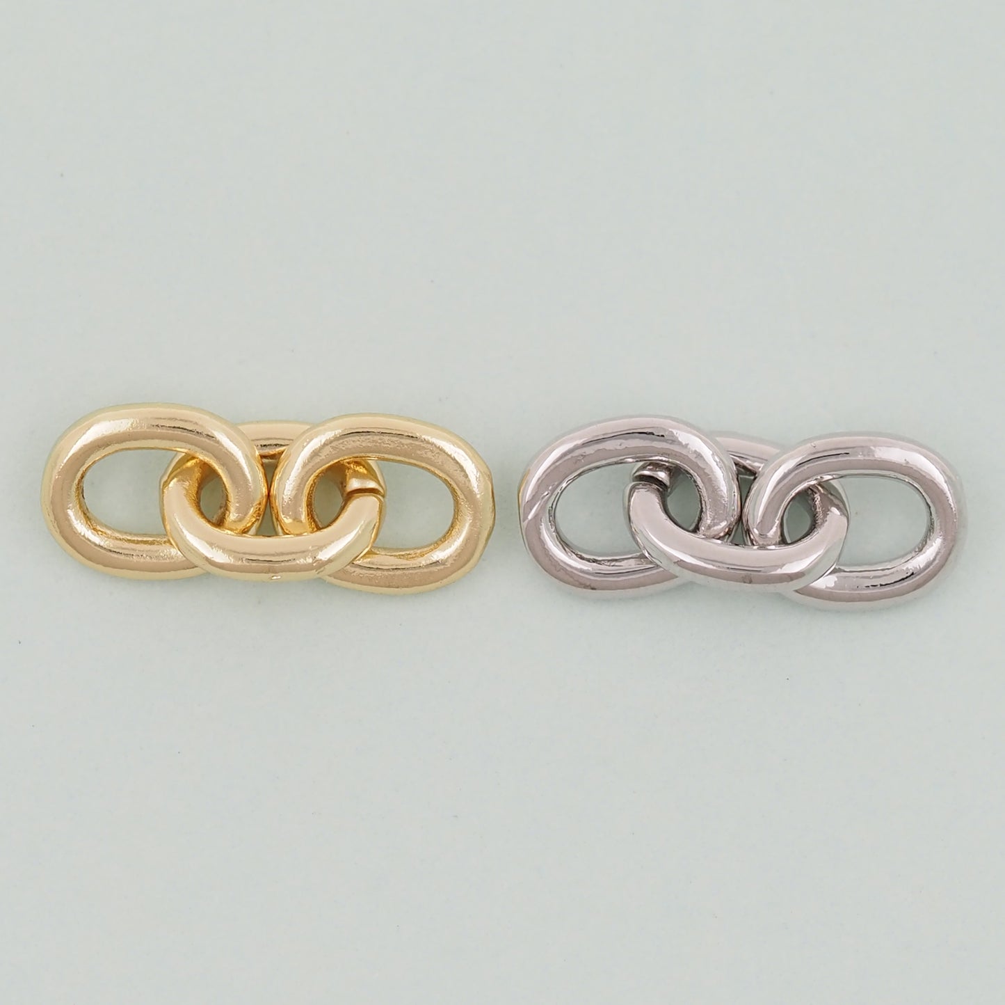 18K Gold filled three oval chain links foe DIY jewelry necklace bracelet earring components