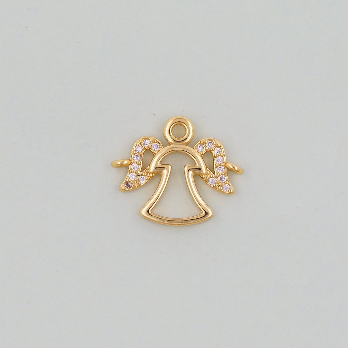 Gold Angel Charms,18K Gold Filled Angel Pendant,Angel Charm Bracelet Necklace for DIY Jewelry Making Supply
