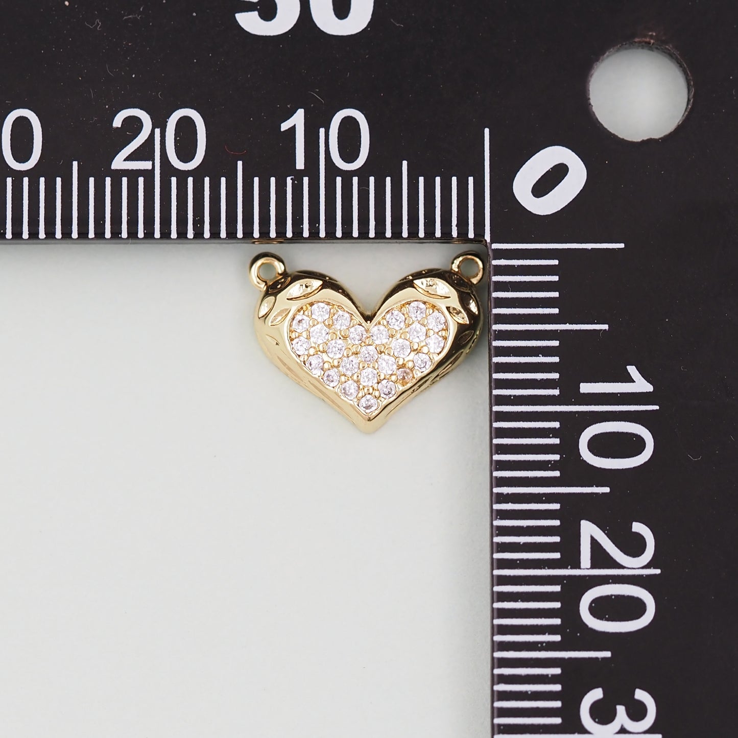 Gold Heart Charms,18K Gold Filled Heart Pendant,Heart Charm Bracelet Necklace for DIY Jewelry Making Supply