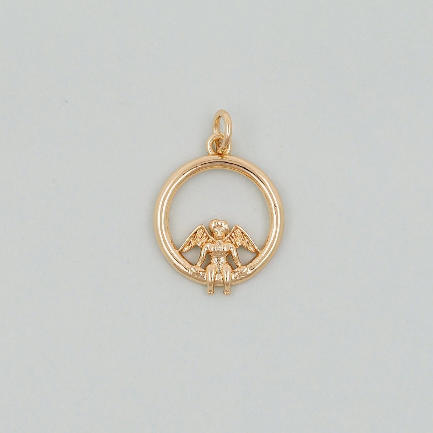 Gold Angel Charms,18K Gold Filled Angel Pendant,Angel Charm Bracelet Necklace for DIY Jewelry Making Supply