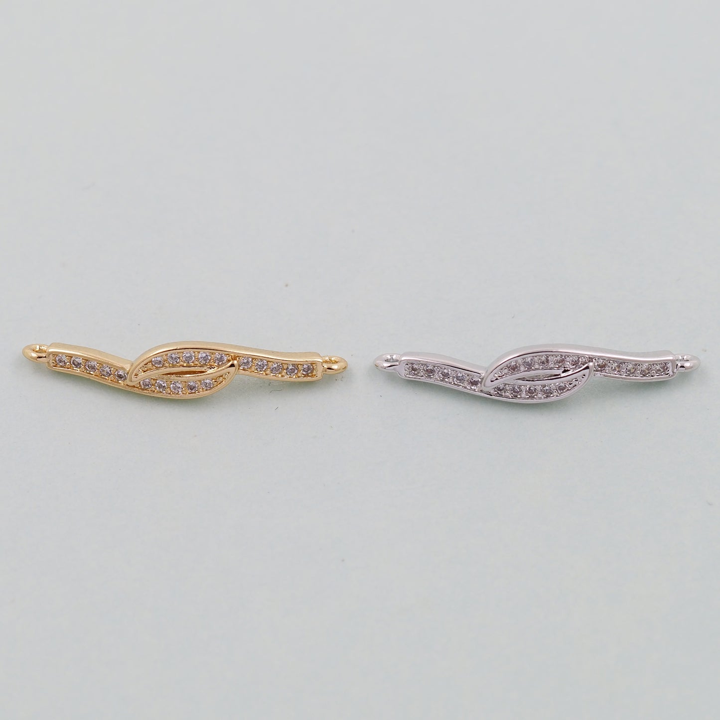 Gold Wave Charms,18K Gold Filled wave Pendant,wave Charm Bracelet Necklace for DIY Jewelry Making Supply