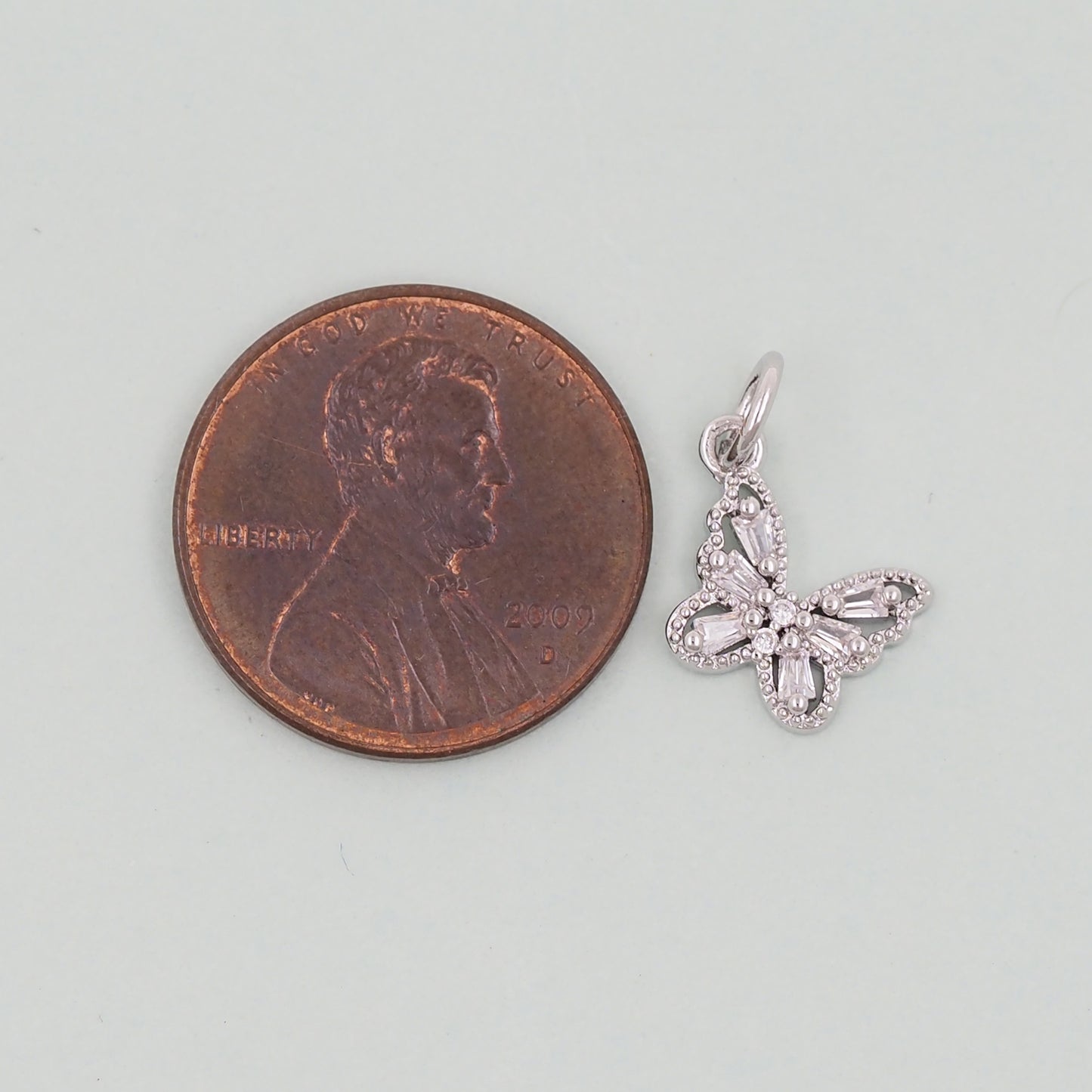 Gold Butterfly Charms,18K Gold Filled Butterfly Pendant,insect Charm Bracelet Necklace for DIY Jewelry Making Supply
