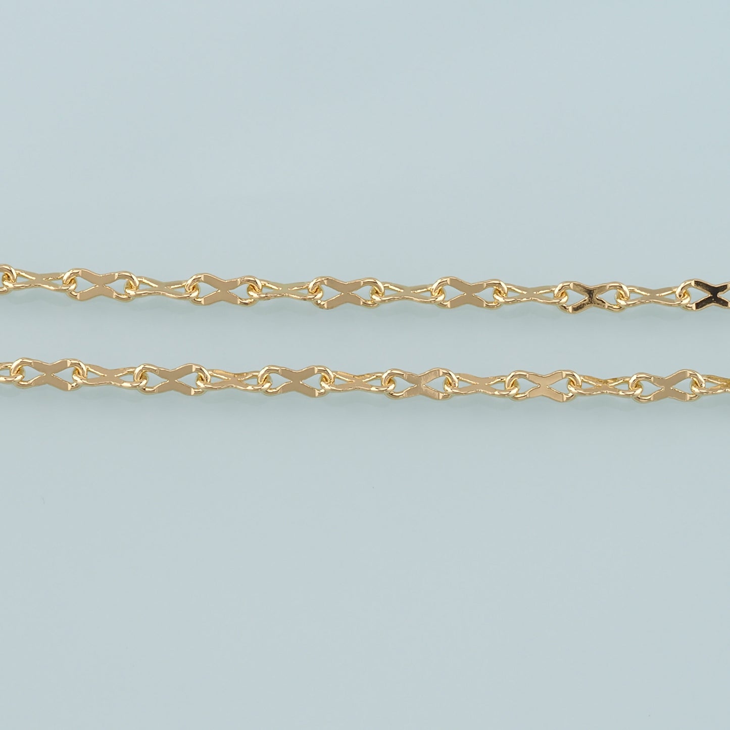 Gold Geometry Chain,18K Gold Filled Geometry Chain for Necklace Bracelet DIY Jewelry Making Supply