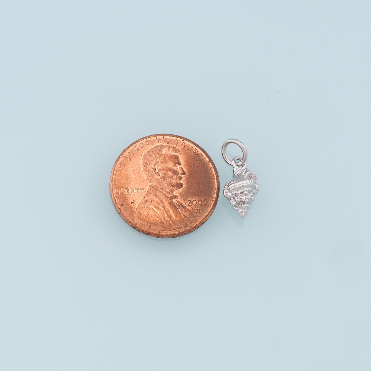 Gold Conch Charms,18K Gold Filled Conch Shell Pendant,Silver Conch Shell Charm Bracelet Necklace for DIY Jewelry Making Supply