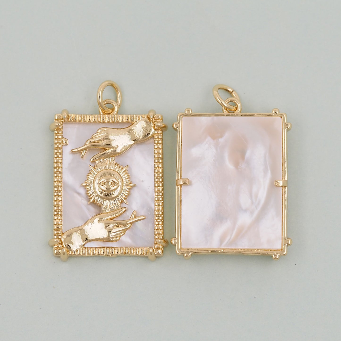 Gold Tarot Charms,18K Gold Fille Tarot Pendant,Tarot Charm Bracelet Necklace for DIY Jewelry Making Supply