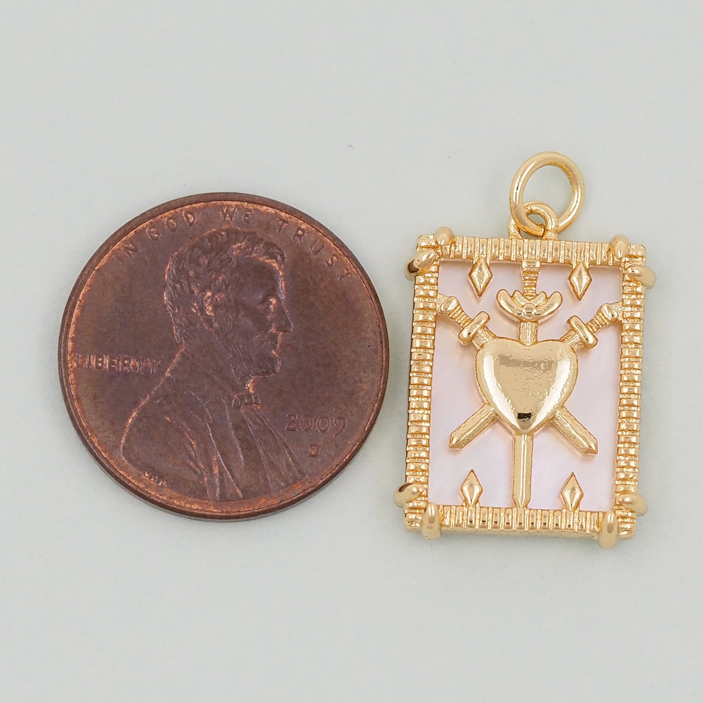 Gold Tarot Charms,18K Gold Fille Tarot Pendant,Tarot Charm Bracelet Necklace for DIY Jewelry Making Supply