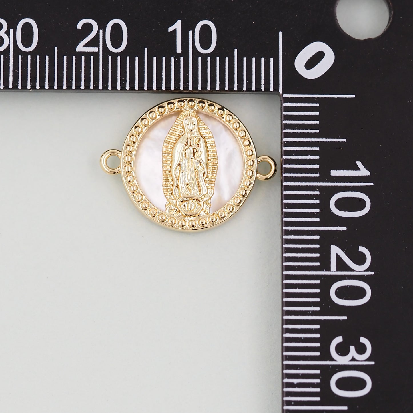 Gold Our Lady of Guadalupe Charms,18K Gold Filled virgin mary Pendant Charm Bracelet Necklace for DIY Jewelry Making Supply