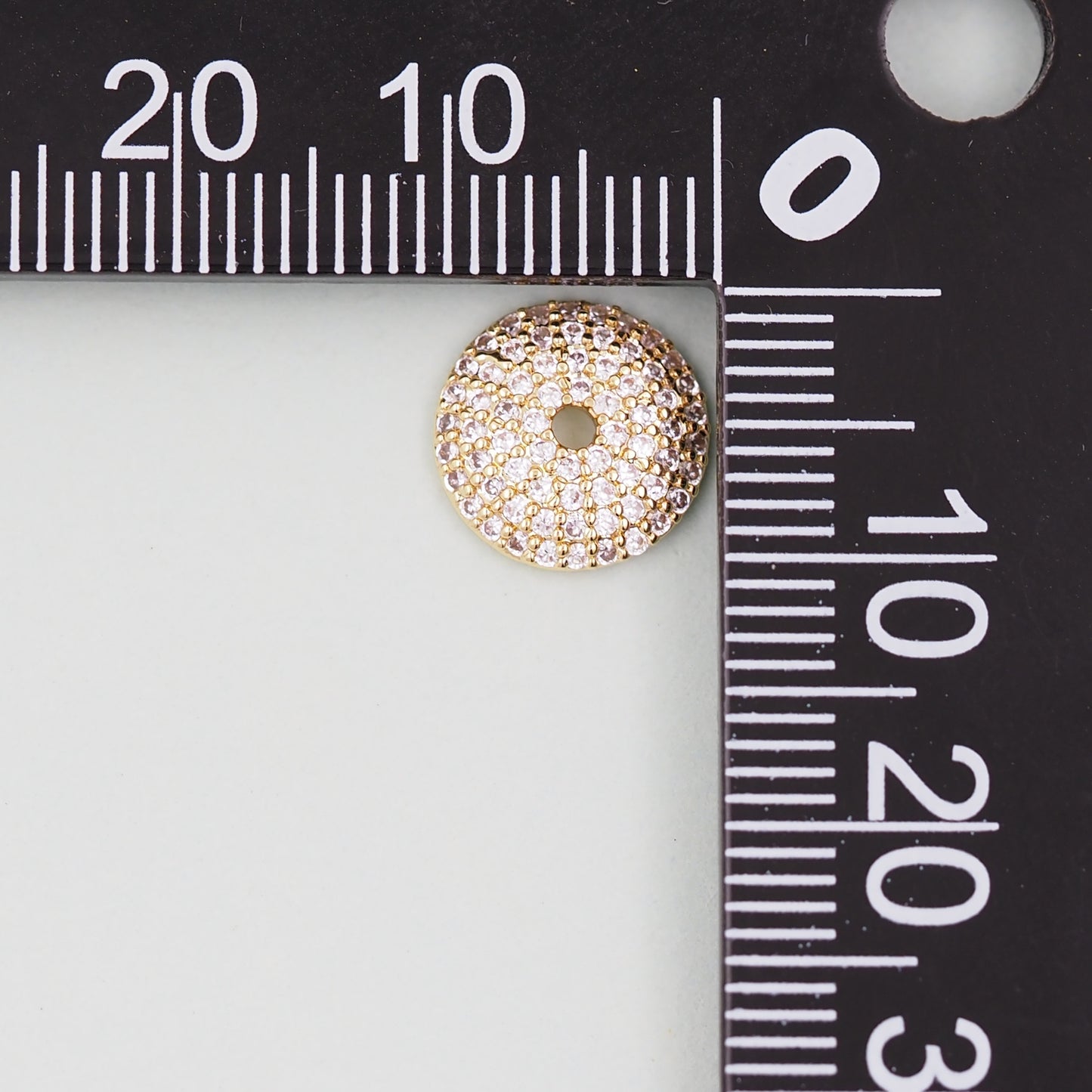Gold Beads Charms,18K Gold Filled Round spacer beads Bracelet Necklace for DIY Jewelry Making Supply