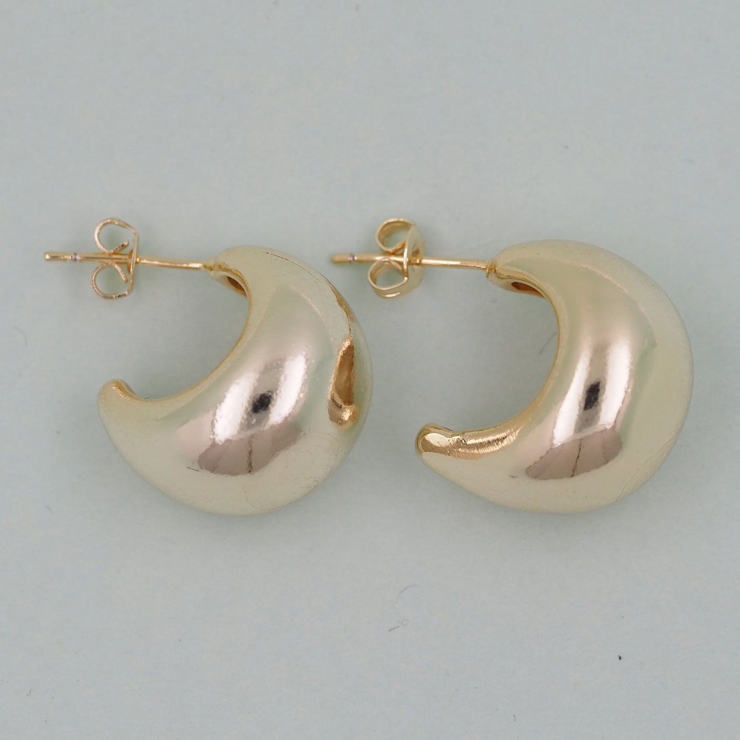 1pair 14K Gold Filled Thick Hoops Earrings,Gold Earrings,Dainty Hoops Huggie,Gold Huggies Hoop Earrings