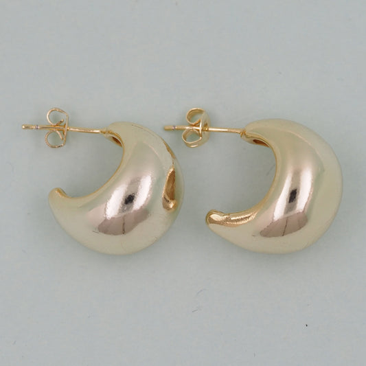 1pair 14K Gold Filled Thick Hoops Earrings,Gold Earrings,Dainty Hoops Huggie,Gold Huggies Hoop Earrings