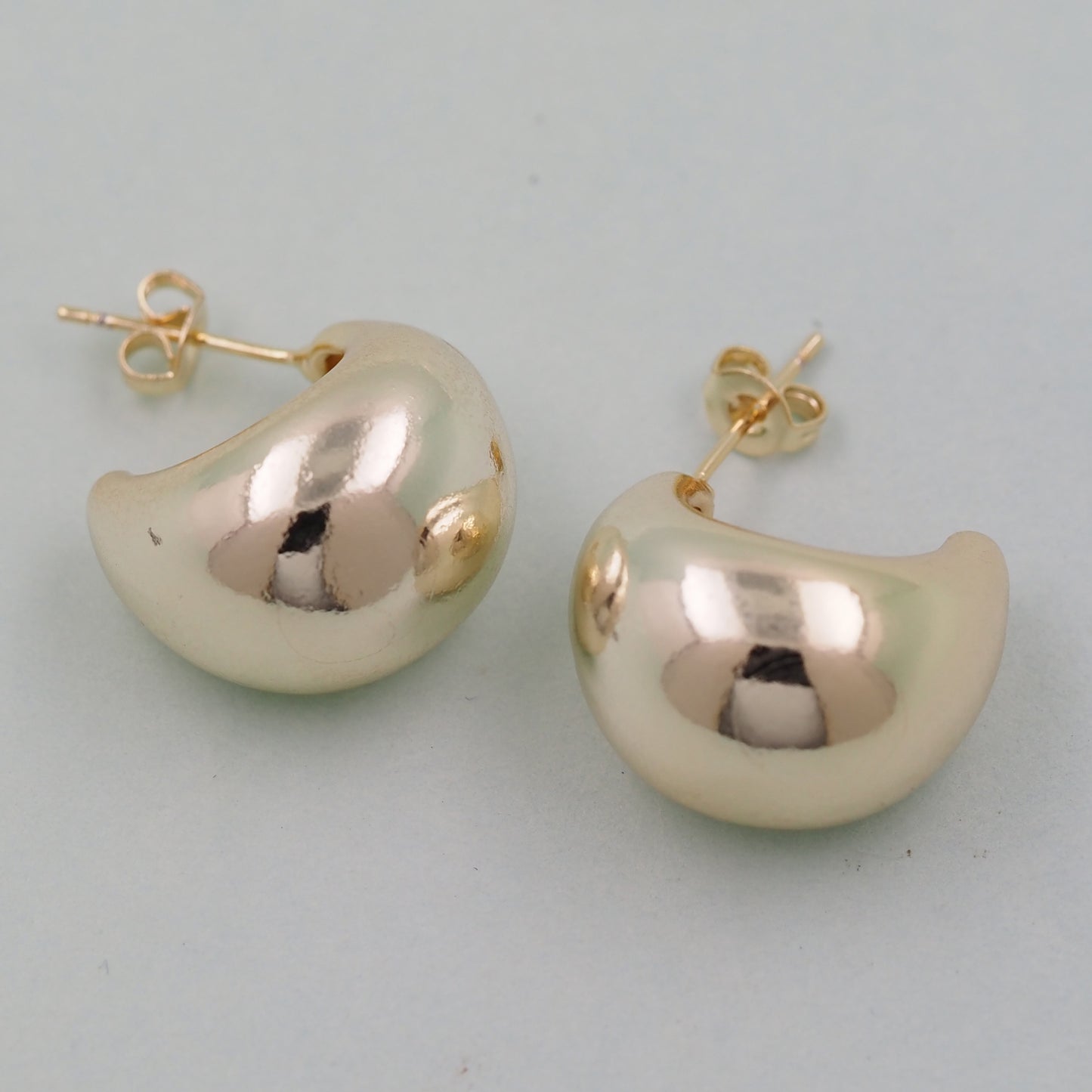 1pair 14K Gold Filled Thick Hoops Earrings,Gold Earrings,Dainty Hoops Huggie,Gold Huggies Hoop Earrings