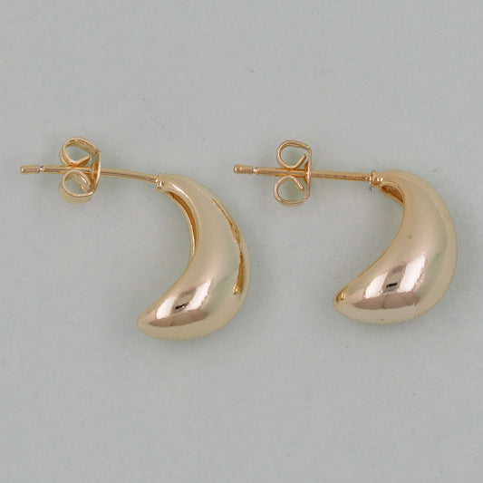 1pair 14K Gold Filled Thick Hoops Earrings,Gold Earrings,Dainty Hoops Huggie,Gold Huggies Hoop Earrings
