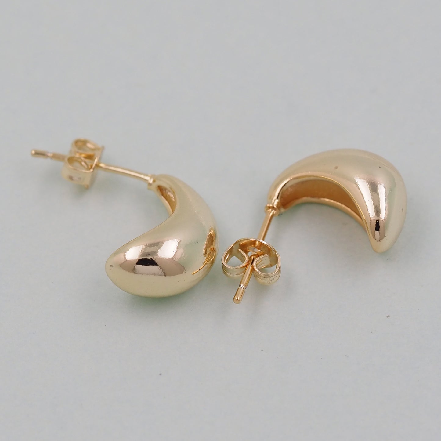 1pair 14K Gold Filled Thick Hoops Earrings,Gold Earrings,Dainty Hoops Huggie,Gold Huggies Hoop Earrings