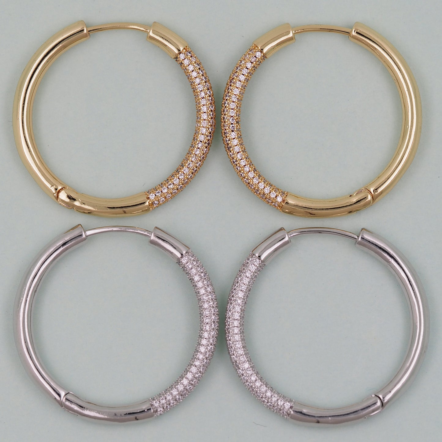 1pair 18K Gold Filled thin Hoops Earrings,Gold Earrings,Dainty Hoops Huggie,Gold Huggies Hoop Earrings 35mm