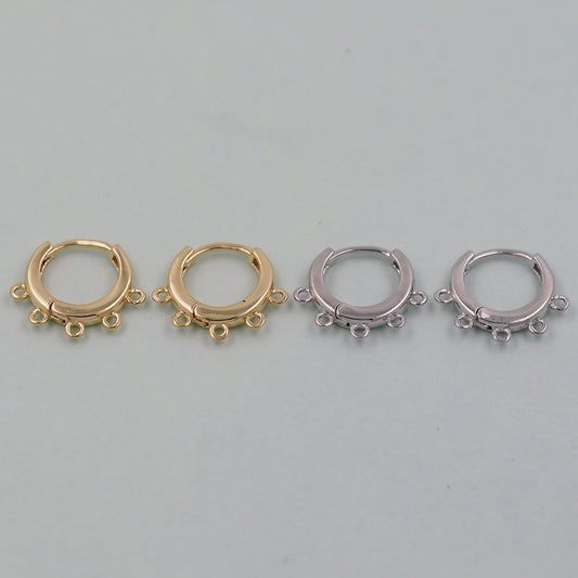 1pair 18K Gold Filled Hoops Earrings,Gold Earrings,Dainty Hoops Huggie,Gold Huggies Hoop Earrings