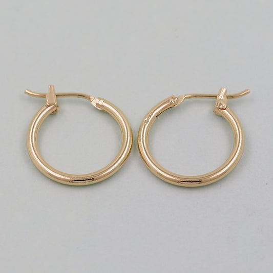 1pair 18K Gold Filled thin Hoops Earrings,Gold Earrings,Dainty Hoops Huggie,Gold Huggies Hoop Earrings 20mm